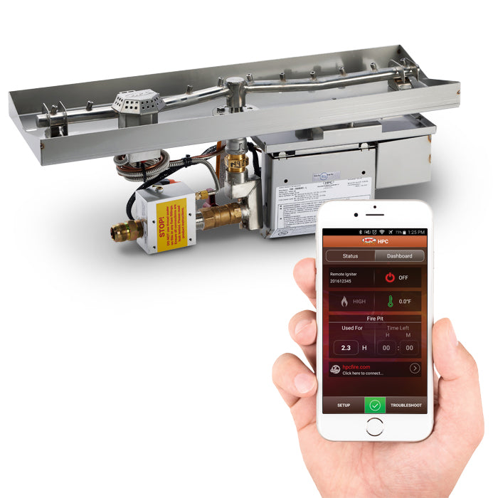 TOR-25X8SSEI-L-HI/LO-LP/24VAC Automated Ignition Fire Pit Insert