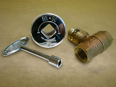 Manual Straight Polished Chrome Ball Valve