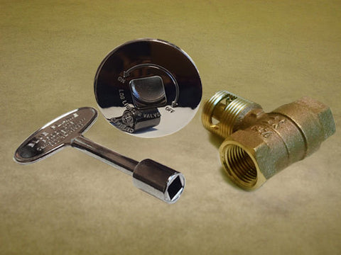 Manual Straight Pewter Ball Valve