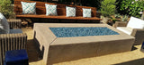 Caribbean Teal Reflective Nugget Fireplace Glass