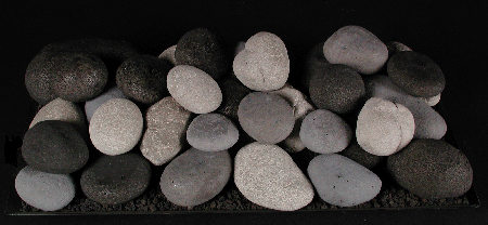 Ceramic Fire Stones Black/Gray/White