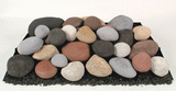 Ceramic Fire Stones Calico Mixed