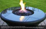 Black Midnight Crystal Fireplace Glass