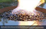 Black Midnight Crystal Fireplace Glass