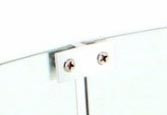Chrome Straight Clips for Fire Pit Glass Wind Guards For Extending