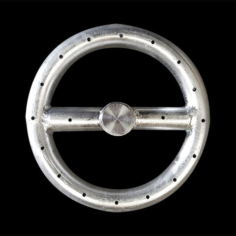 Stainless Steel Single Round Fire Ring - 6 Inch Diameter