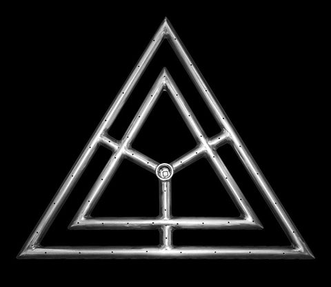 Stainless Steel Triangle Fire Rings - 24 Inch